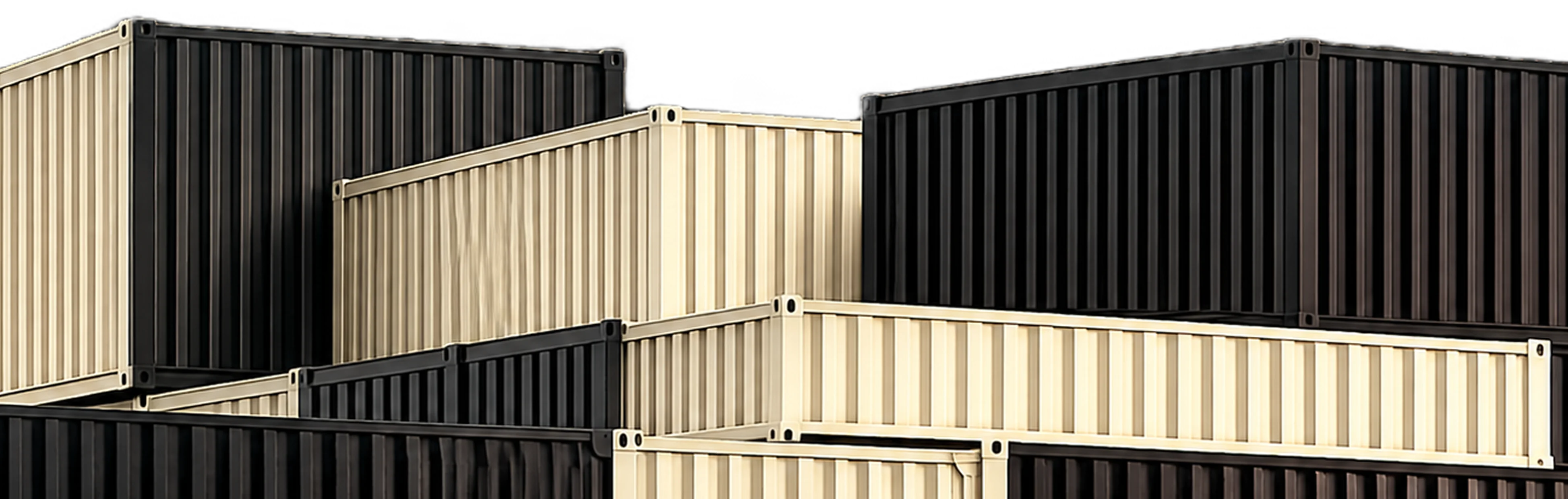A JSK Exports shipping container being craned onto a stack of containers
